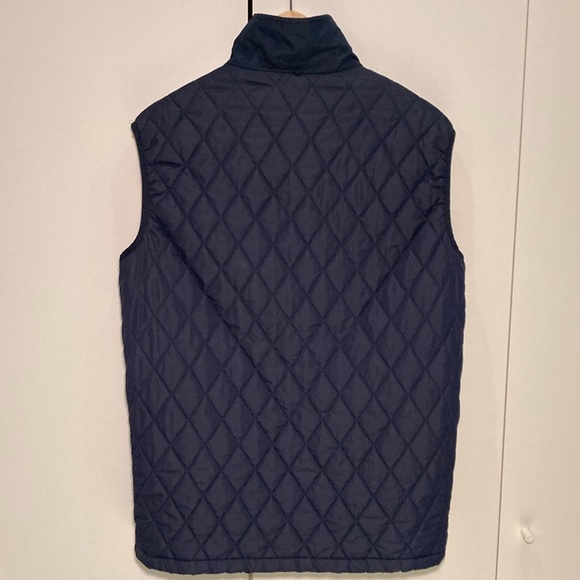 London Fog men quilted navy vest S - Picture 2 of 14